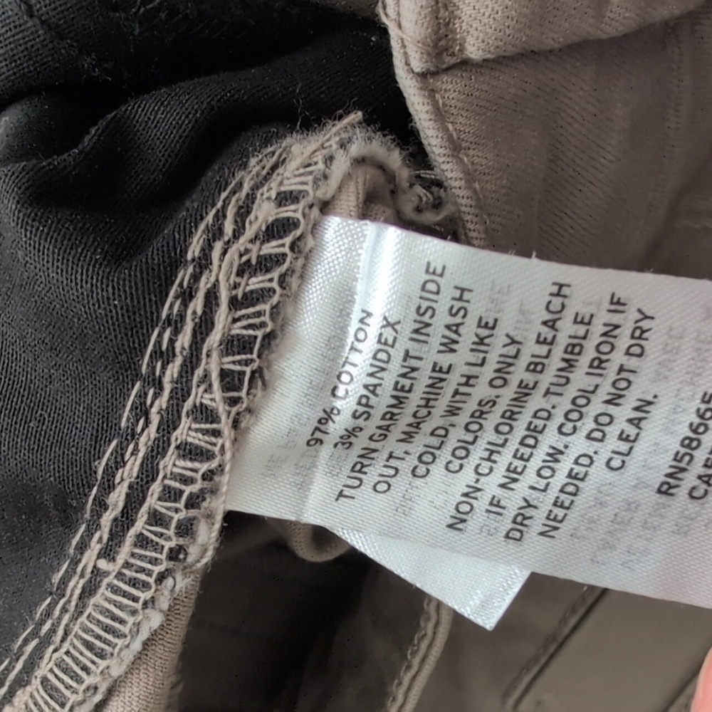 Nordstrom Caslon Khaki tan Chino Pants Size 10 - Picture 6 of 10